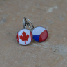 CANADA, závěsné naušničky 14mm