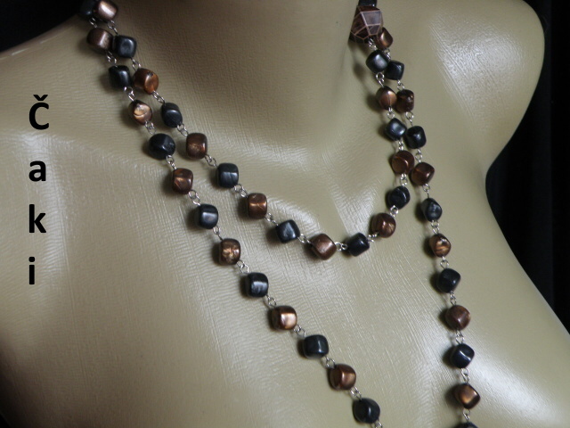 Náhrdelník - korálky-dlouhý