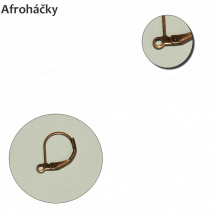 Afroháčky - 2 páry - staroměď