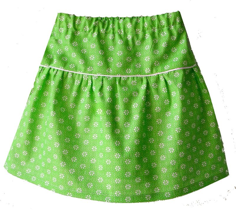 Zelenkavka - dětská sukýnka