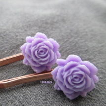 Fleur - sponka s fialovou kytičkou