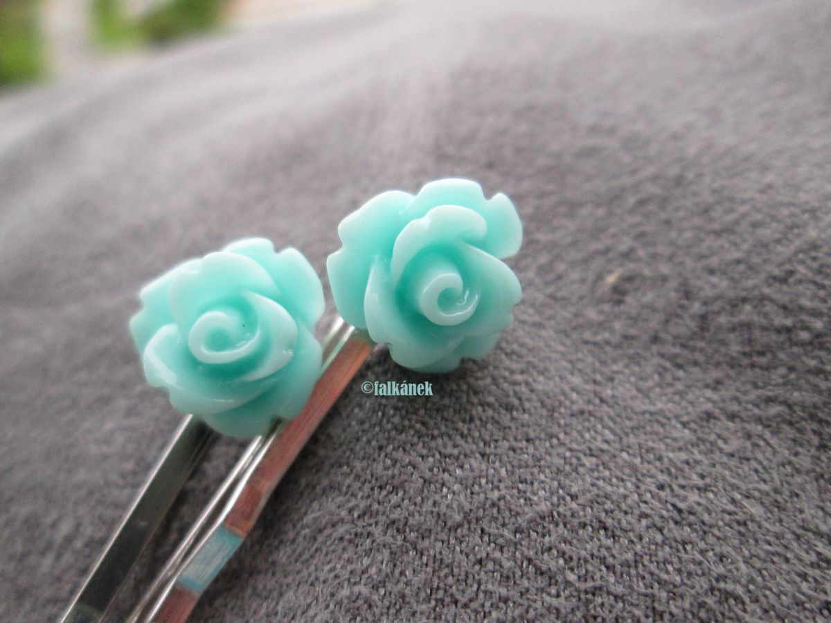 Fleur - sponka s mátovou kytičkou