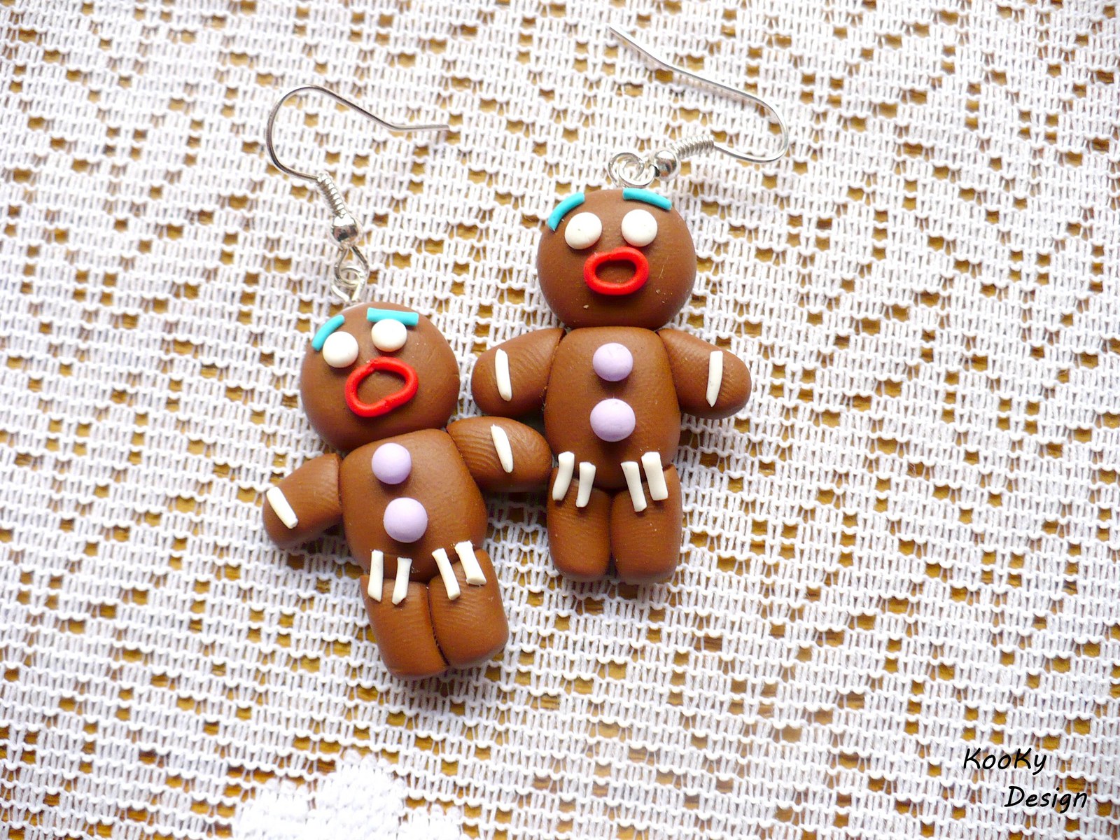 Visací náušnice - perníčky