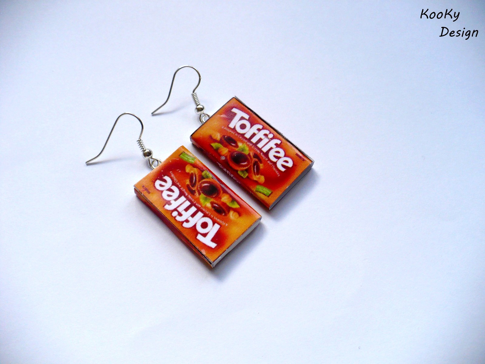 Visací náušnice - toffifee