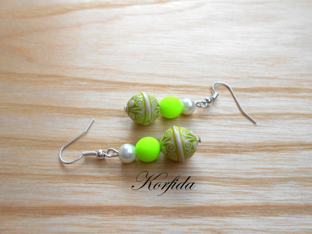 Náušnice černobílé (452/16)