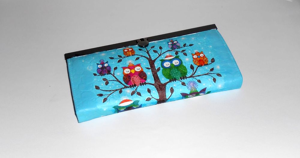 Peněženka-sovičky-modrá