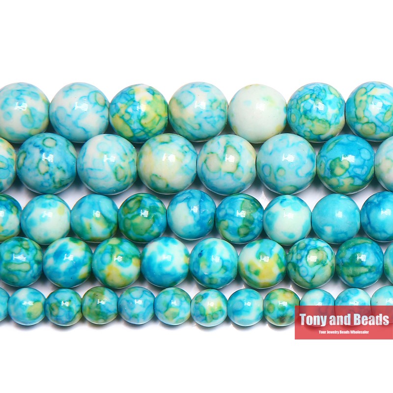 Korálky přírodní kámen 10mm (5ks) - barevný kámen