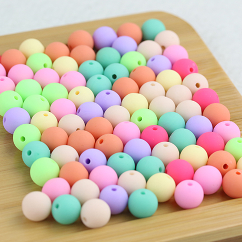 Plastové korálky 6mm (50ks) - mix