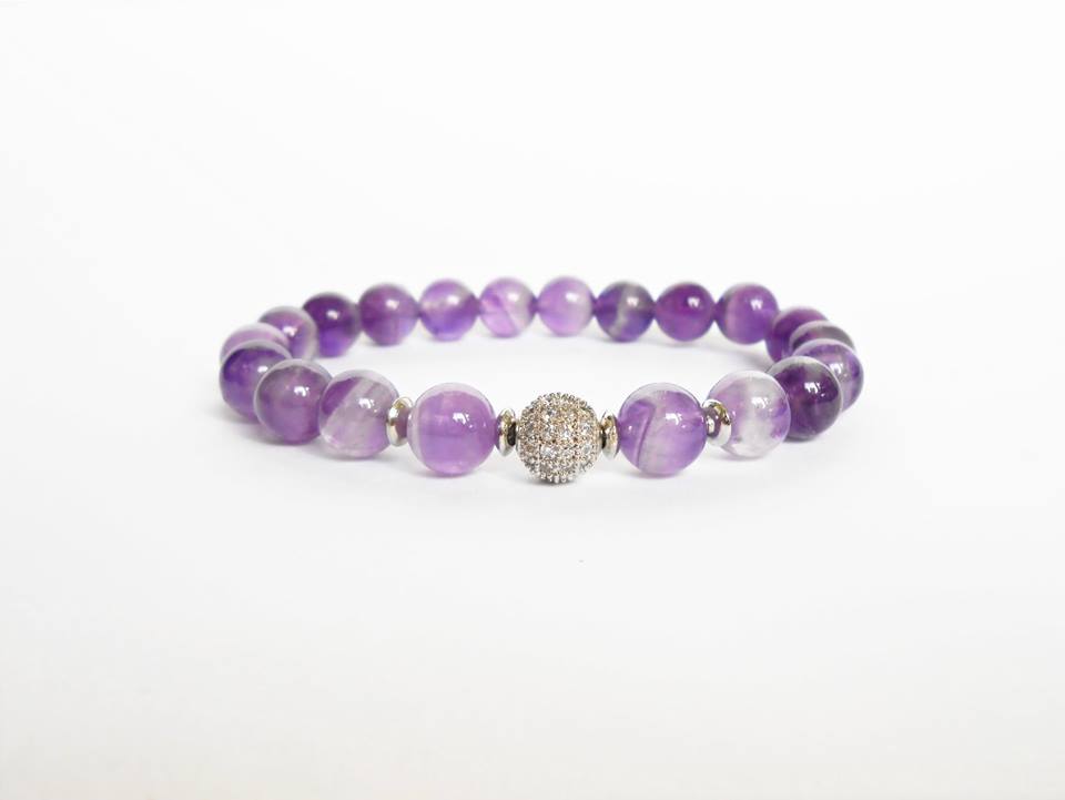Náramek z ametystu