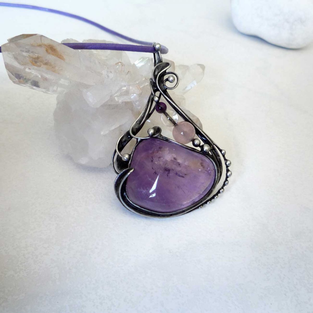 Ametyst v kuličkách