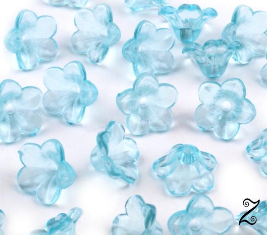 Zvonek, modrá azurová (20ks)