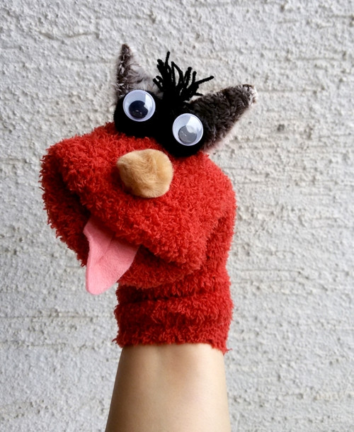 Maňásek ponožkáček chlupáček. č.982