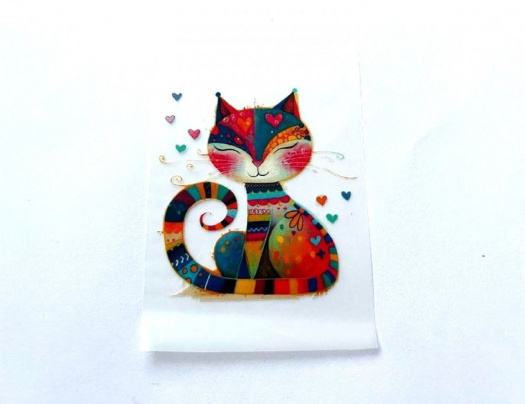 Nažehlovací aplikace kočka 7x8 cm 