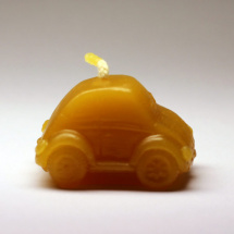 Svíčka ze včelího vosku - autíčko