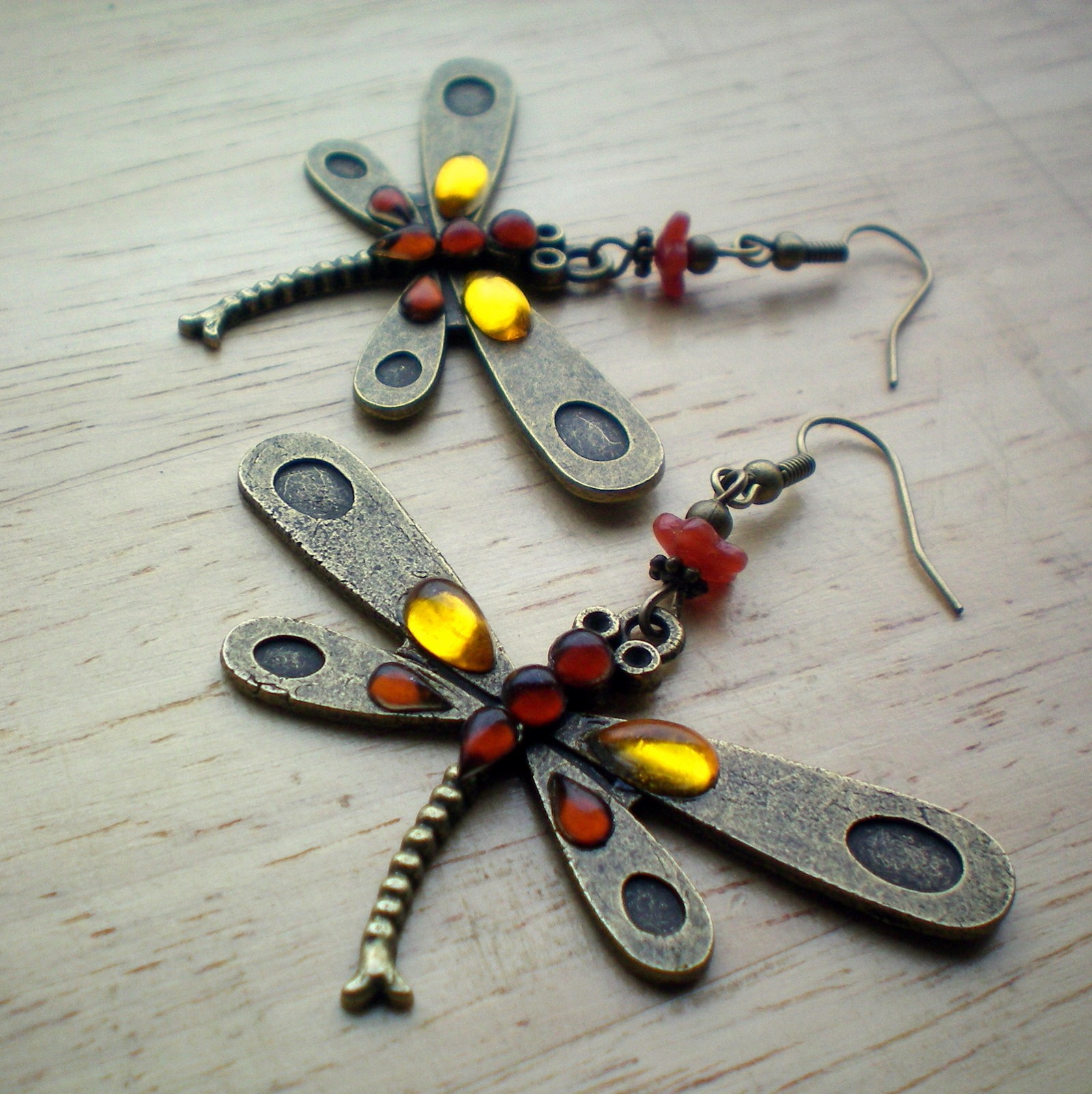 Vážky - náušnice