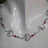 Náhrdelník - srdce - chirurgická ocel - Swarovski