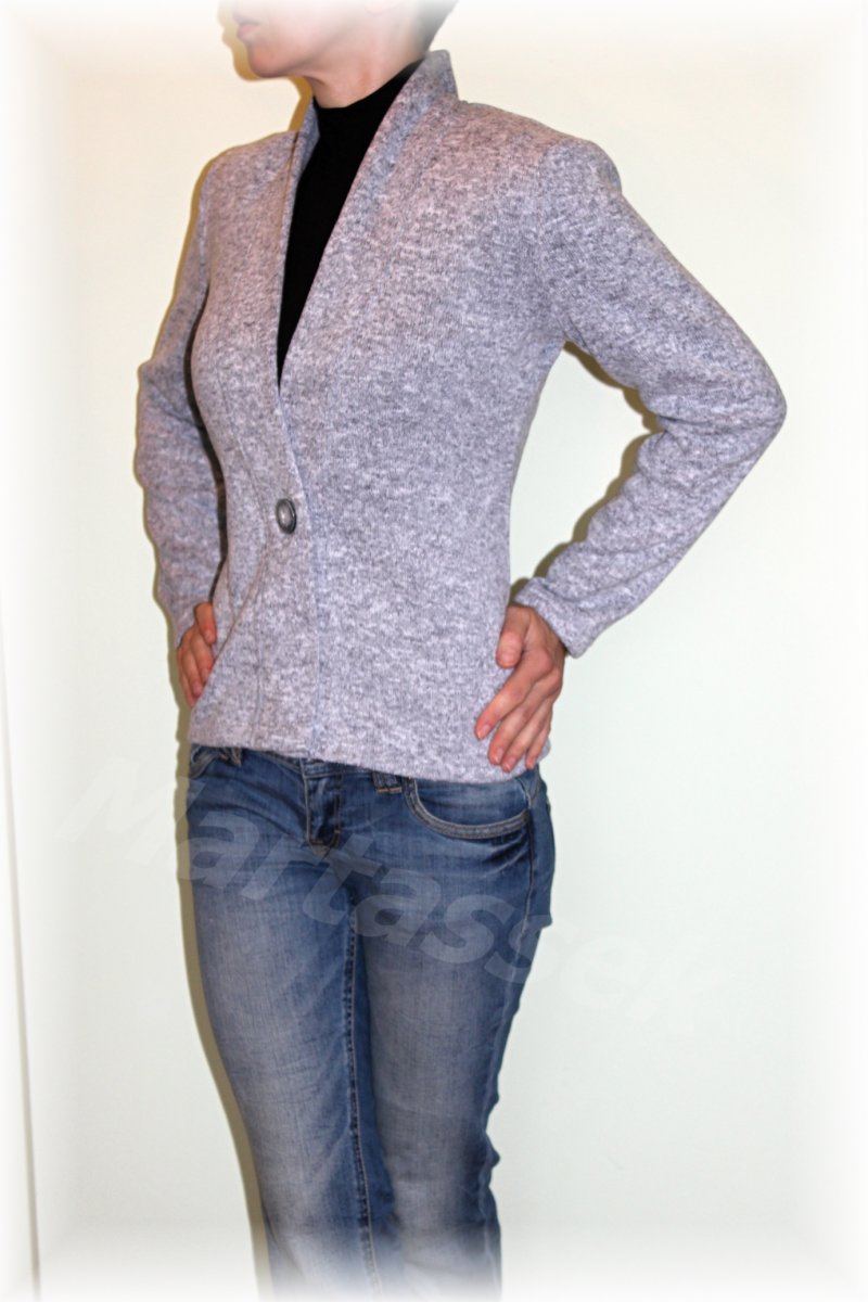 Kabátek  na knoflík z hřejivého úpletu (nové barvy)