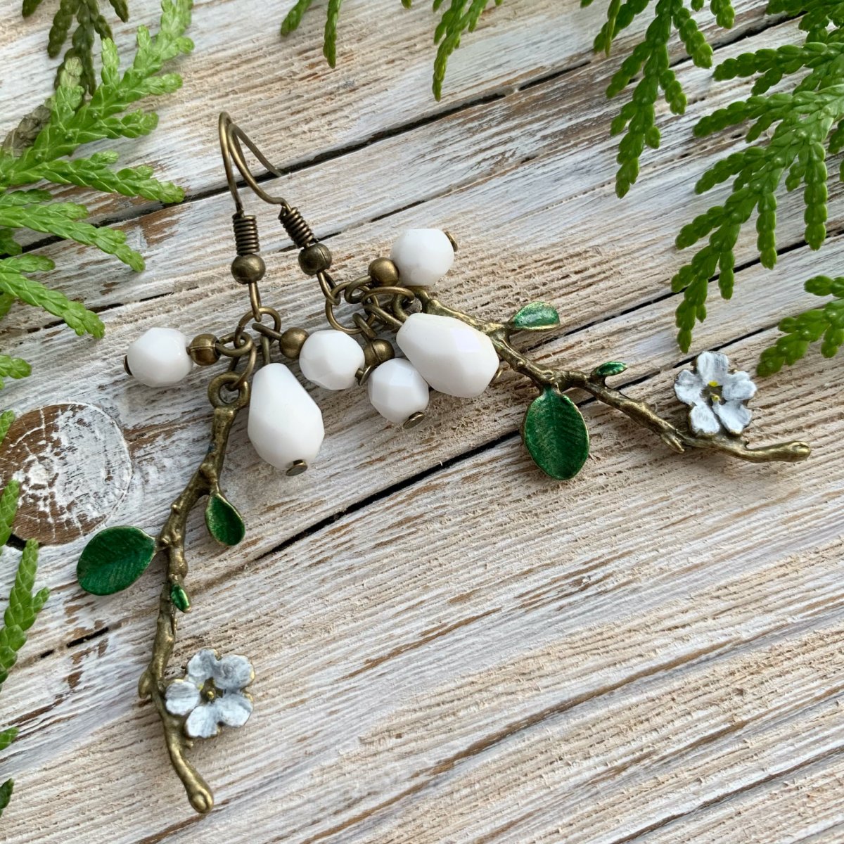 Sněženky - náušnice