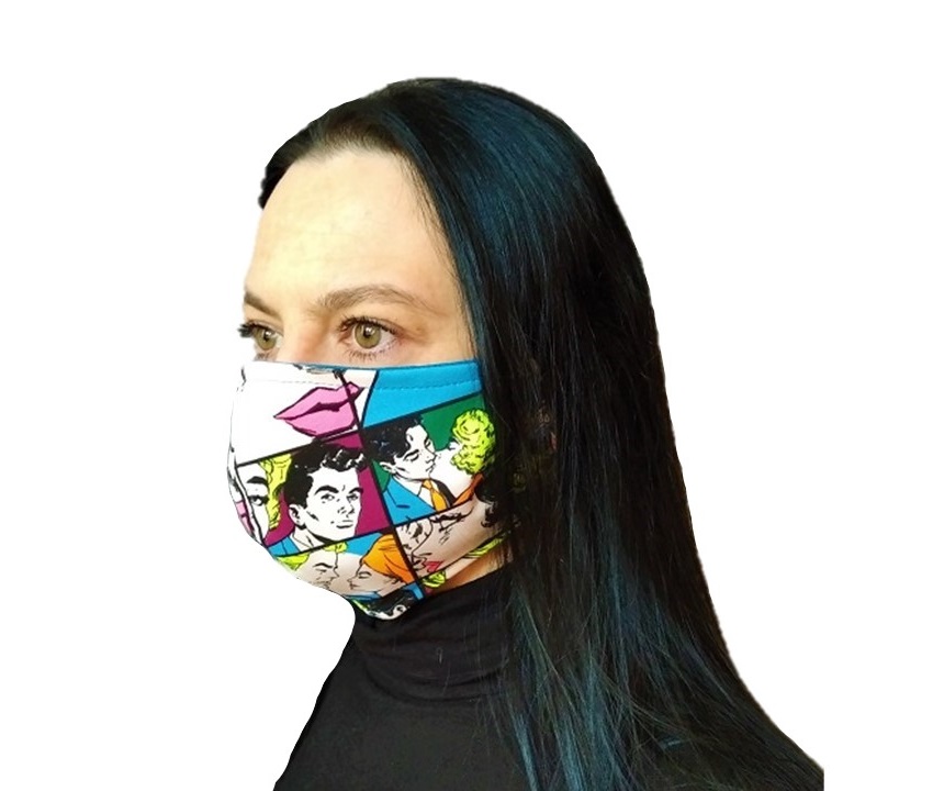 Rouška dámská - komiks Marilyn