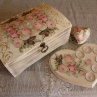 Svatební truhla velká ,šperkovnice vintage roses na přání