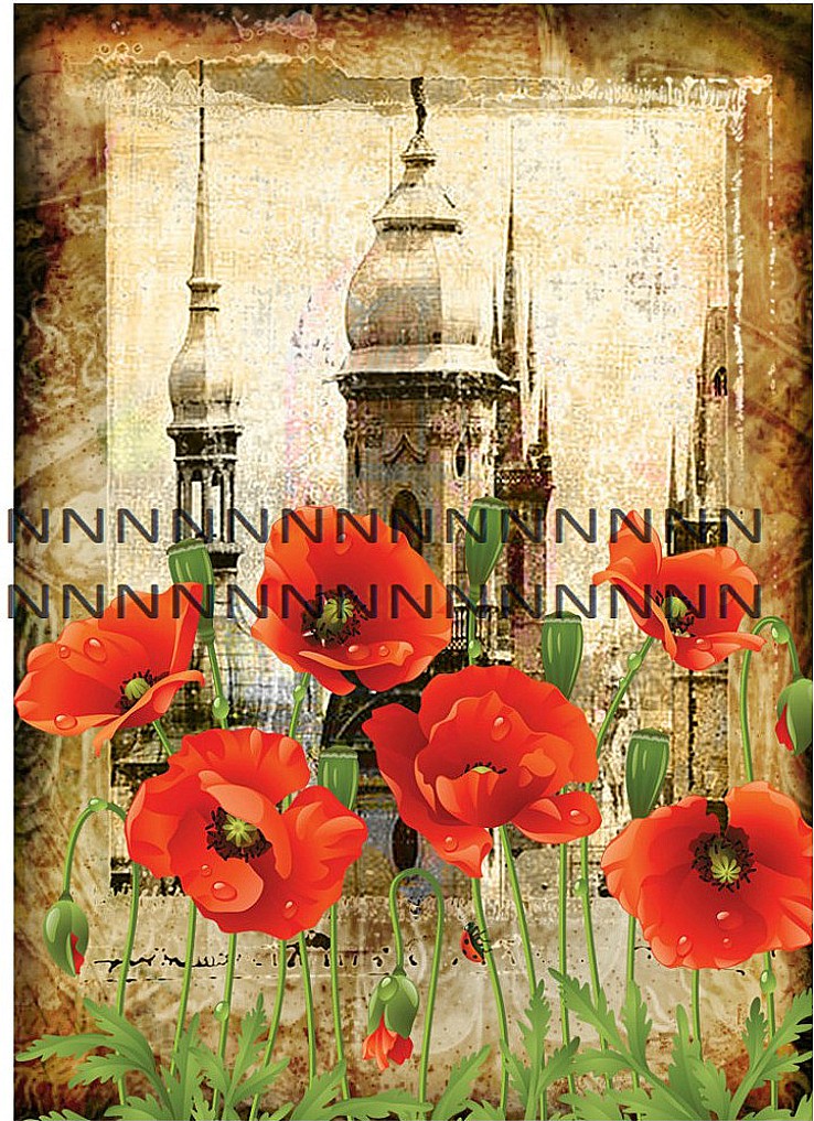 Bavlněná látka - panel  B5d