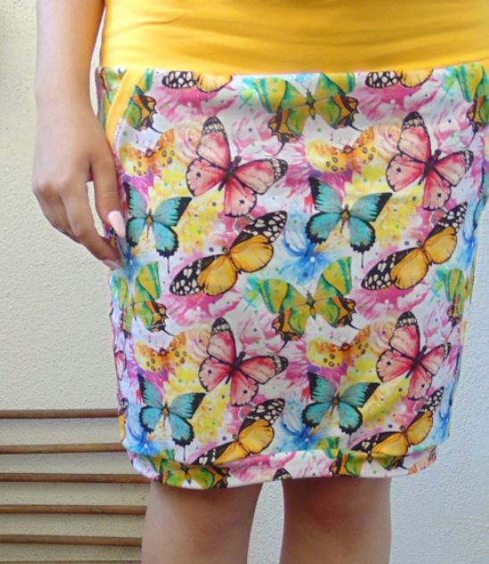 Sukně barevní motýlci S - XXL