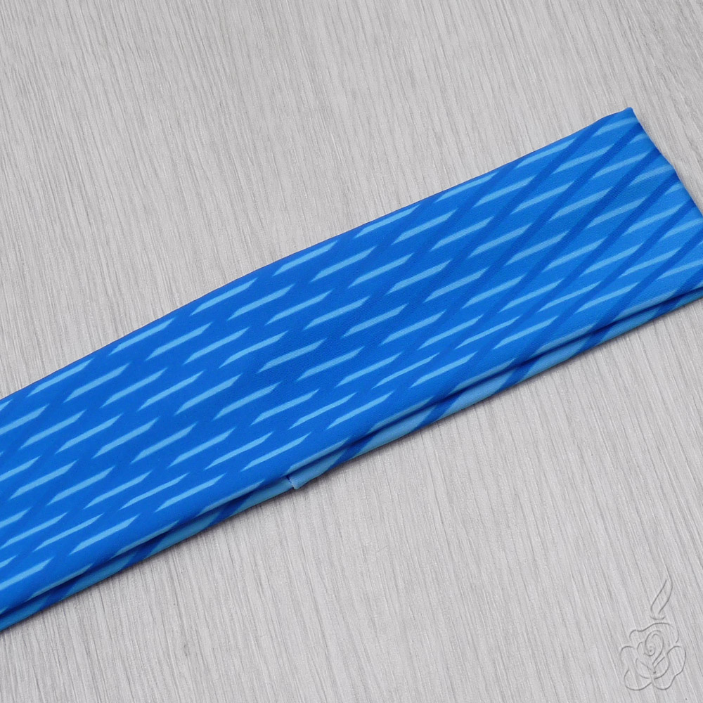 Modrá elastická čelenka