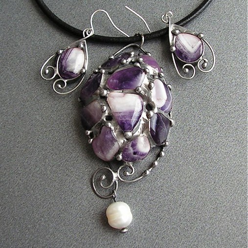 Ochráním tě - souprava z ametystů