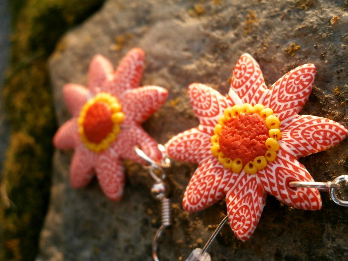 Náušnice květinky