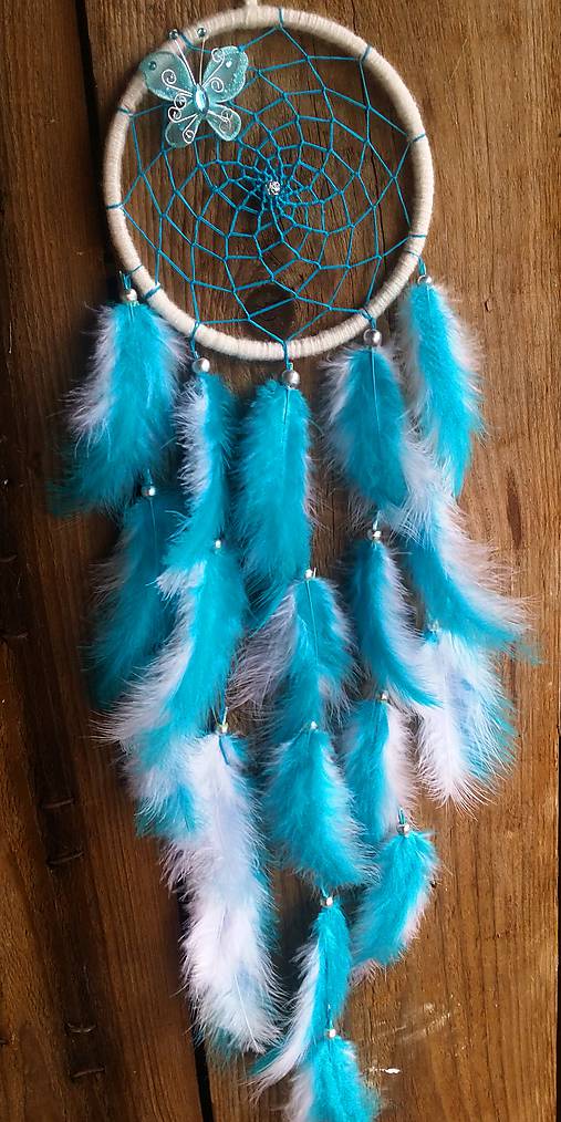 Lapač snů-  modrý motýľ 