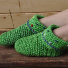 zelené papuče