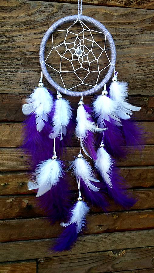 Lapač snů - tmavo fialový 