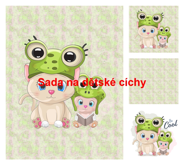 Autorská sada bavlněných panelů na peřinku č.52