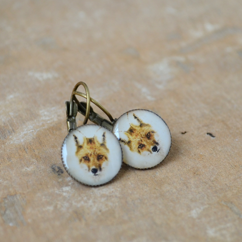 Liška, závěsné naušničky