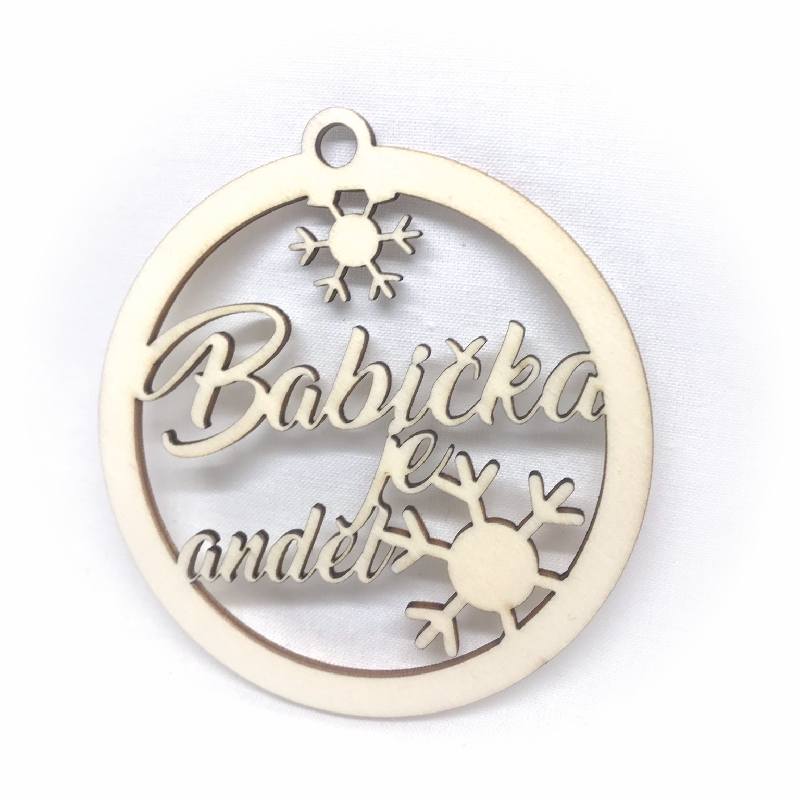 Ozdoba na stromeček - Babička - W216