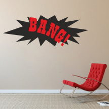 Bang! - samolepka na zeď