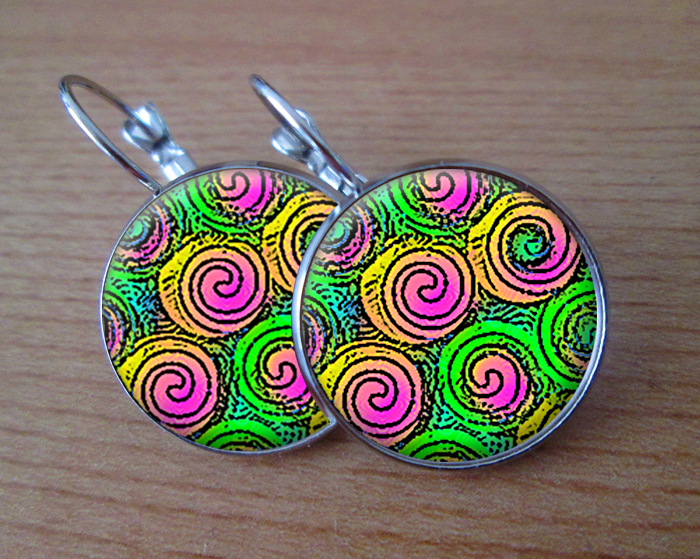 Barevní šnečci - VISACÍ NÁUŠNICE 