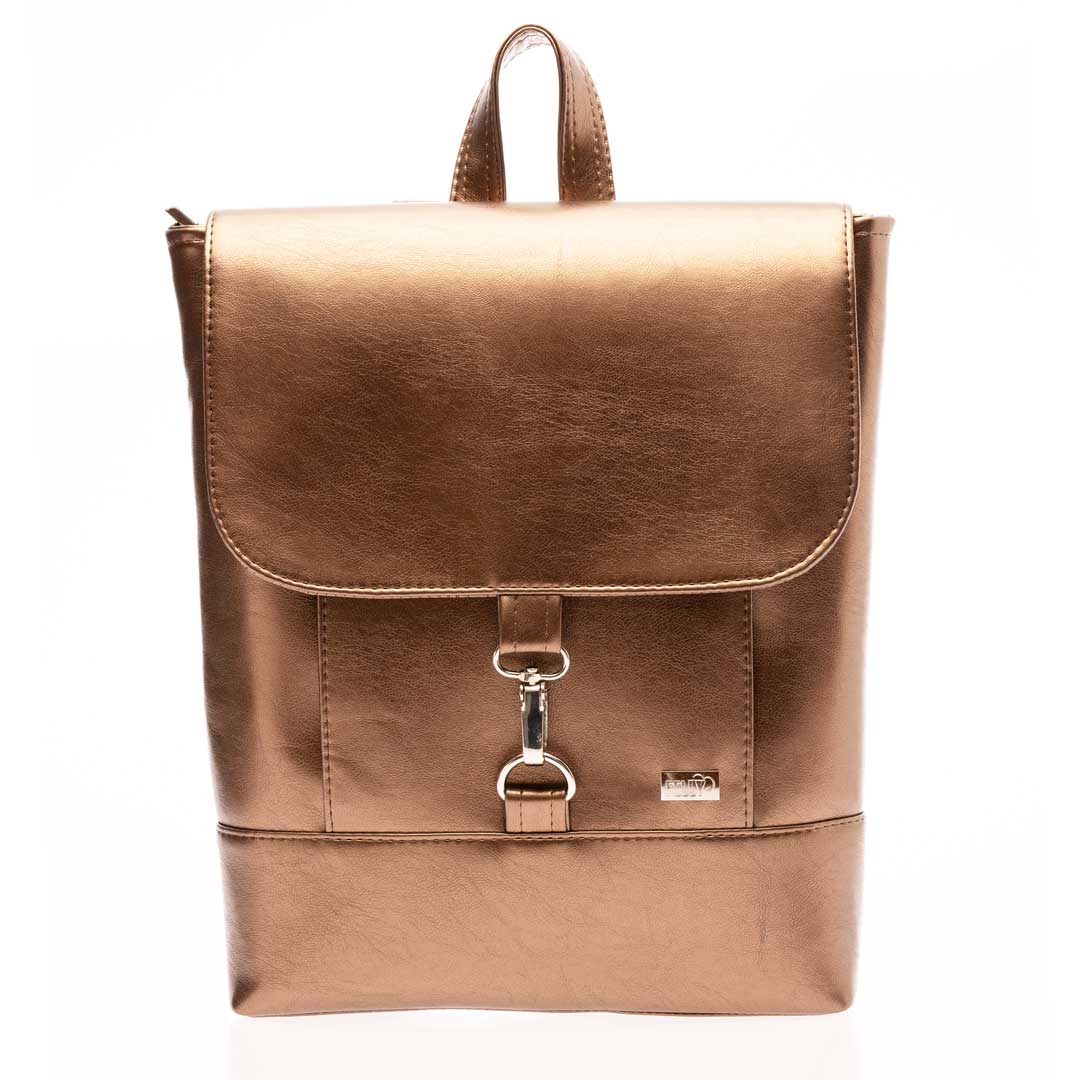 Městský batoh KIM No. 10 - hnědá metalíza