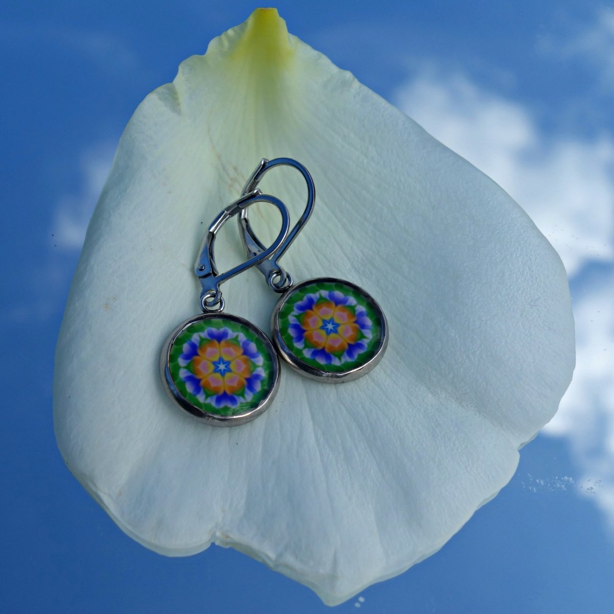 Náušnice malé mandala č.47