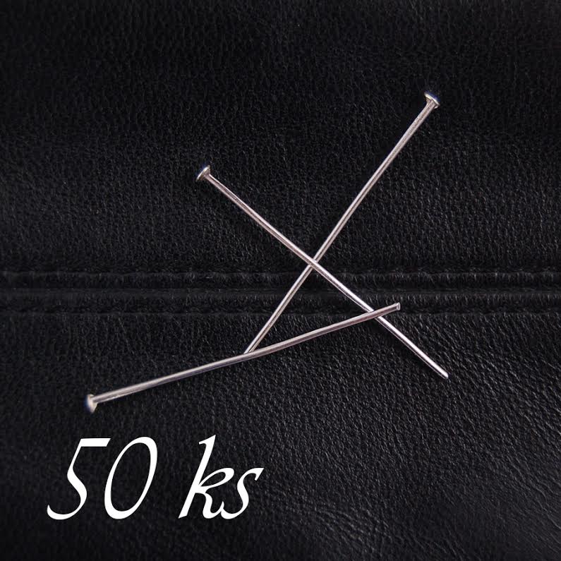 Stříbrné ketlovací nýty 36mm 50ks (10 3036)