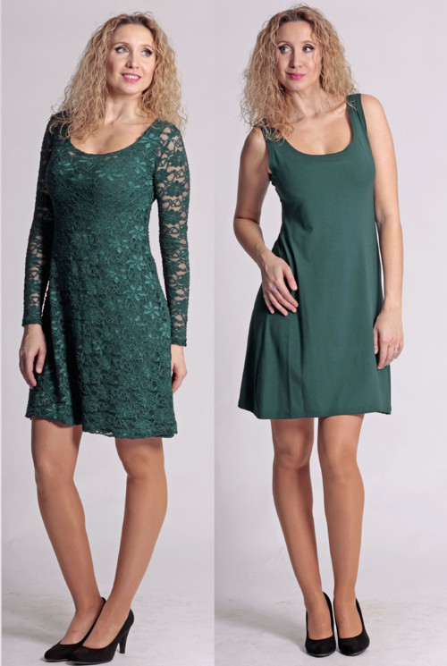 Krajkové zvonové šaty 