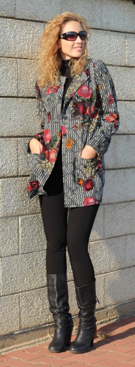 Květované podzimní sáčko