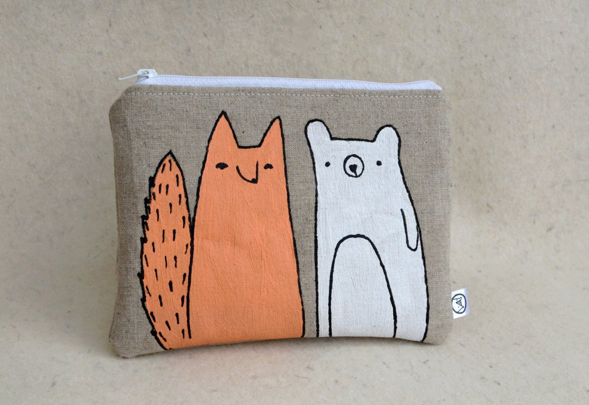 Pouzdro z režného plátna