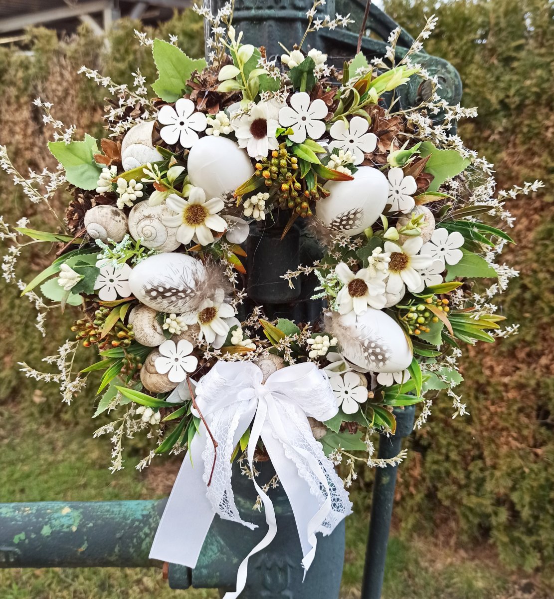 Věnečk jarní, s vajíčky