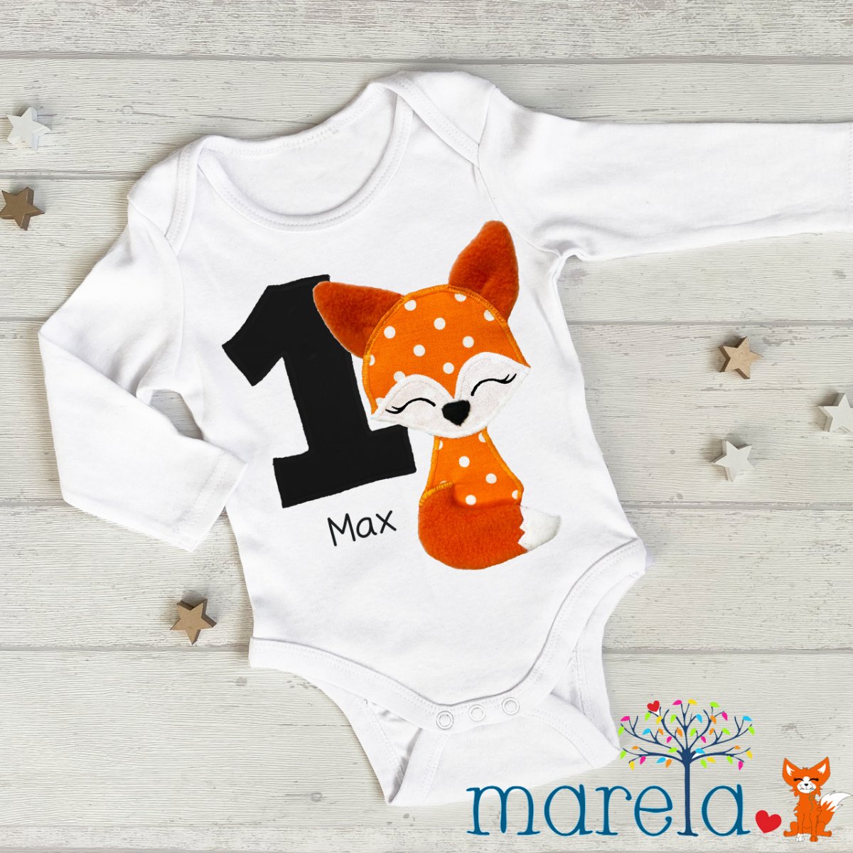 Narozeninové body s lišákem dl.rukáv