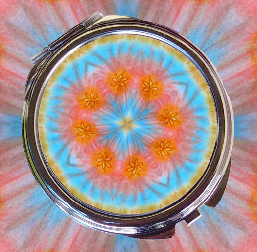 Zrcátko - Mandala Ohnivý květ