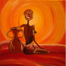 Duny při západu Slunce