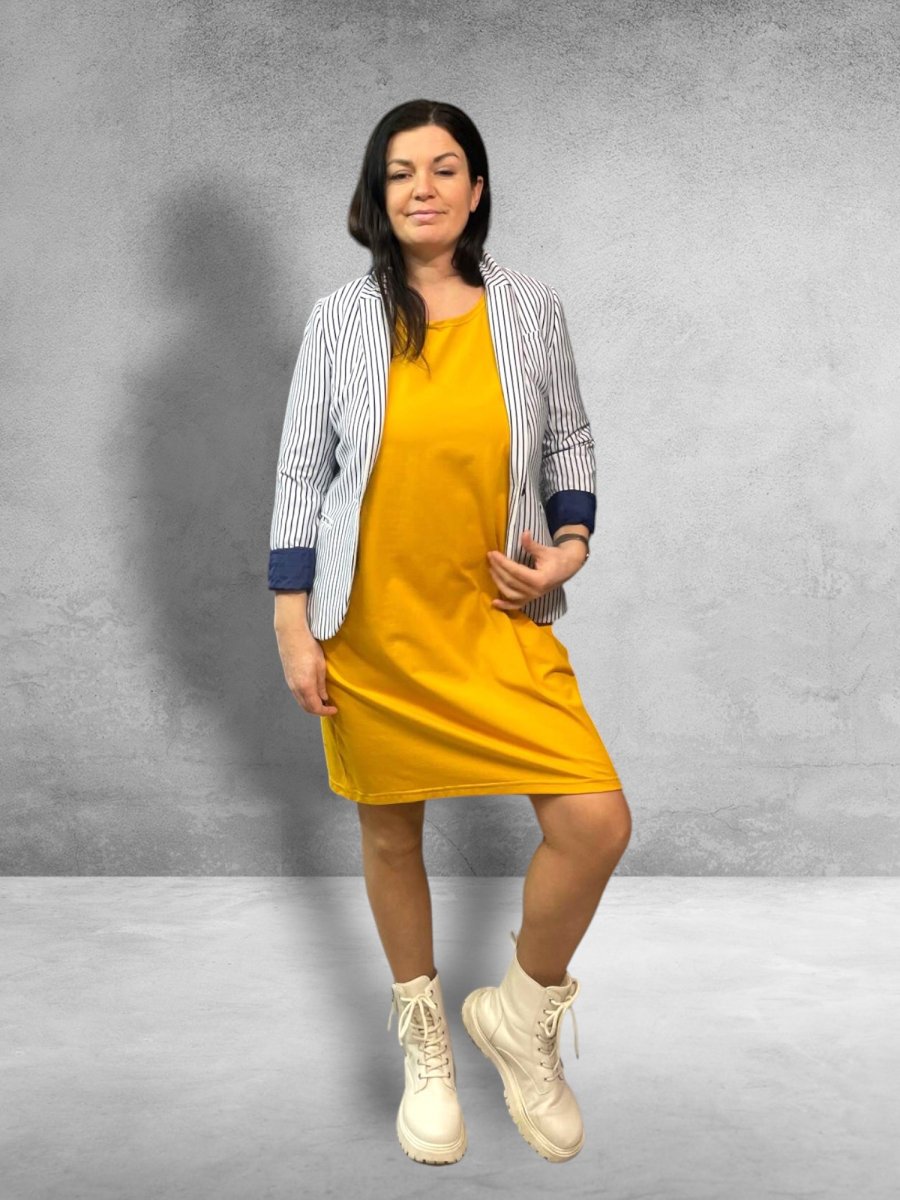 Dámské šaty Hořčice L/XL