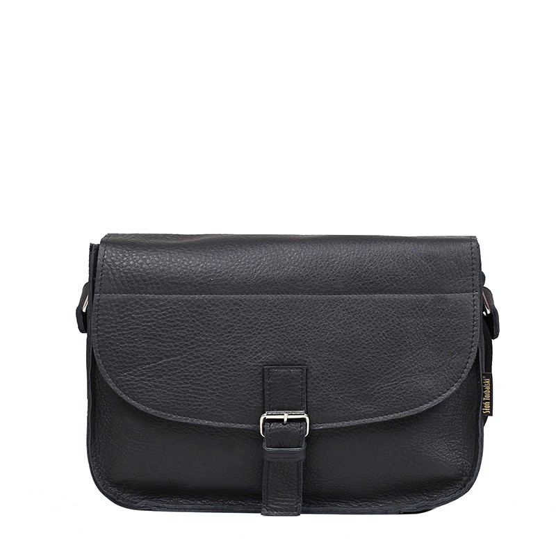 Kožená kabelka šedá KRISTÝNA