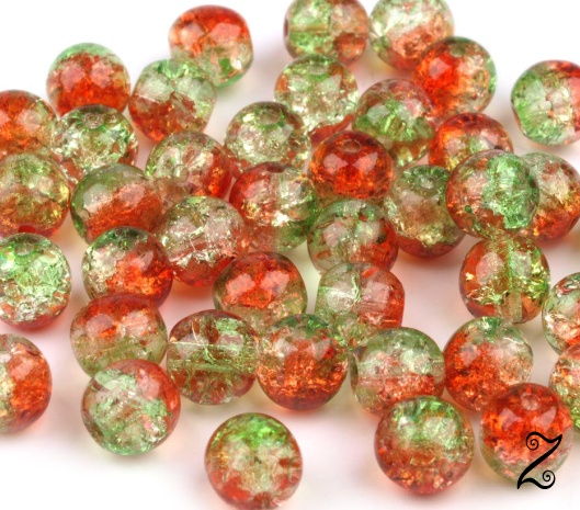 Praskané korálky, 6 mm (20ks)